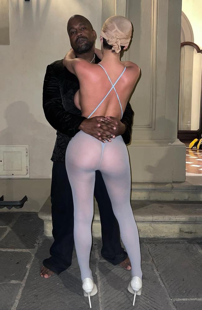 Bianca Censori and Kanye West are not afraid to push the boundaries. Picture: @arkangel/Instagram