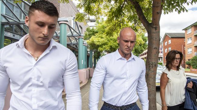 From left Bronson &amp; Troy Xerri pictured after appearing at Burwood court on Wednesday, 10 February 2021. Picture / Monique Harmer