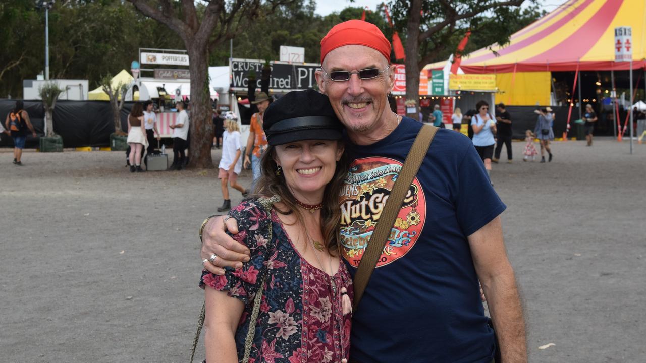 Lois and Kevin at Bluesfest on Monday. Picture: Nicholas Rupolo.