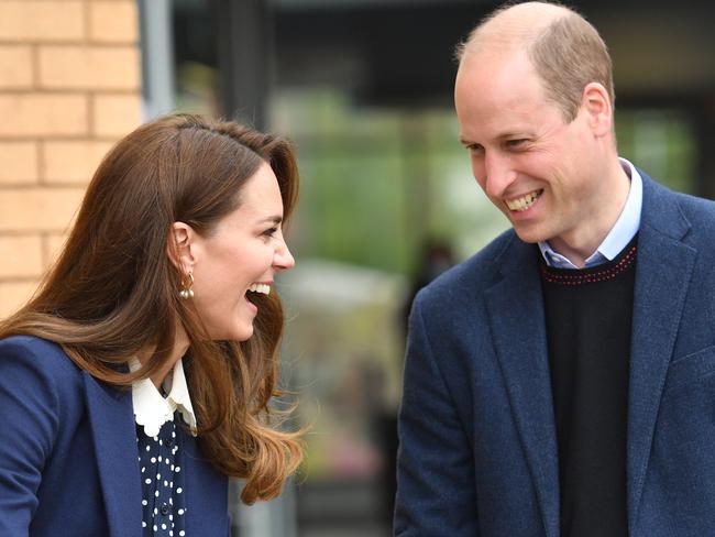 Prince William, Duke of Cambridge and Catherine, Duchess of Cambridge take part in a gardening session during a visit to The Way Youth Zone in Wolverhampton. Picture: WPA Pool/Getty Images