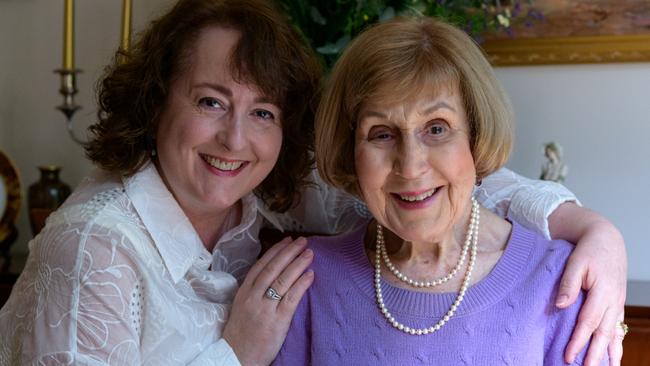 Lisa Medved with her mother Frances Hams, April 2024. Photograph credit: Rod Andrewartha