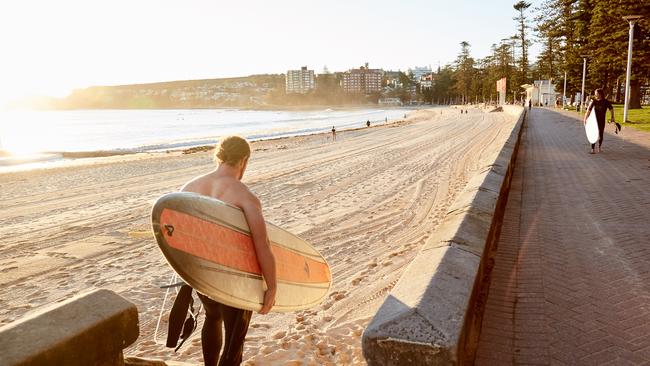 The beaches along the peninsula are currently only open for exercise. Picture: Lee Hulsman/Getty Images.