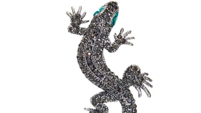 Calibre gekko brooch, $99.