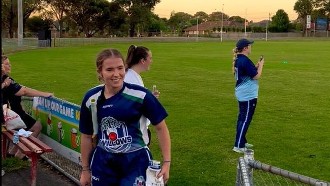 Tahlia Denham has carved out a cricket career despite the loss of hearing in both ears. Picture: Tahlia Denham.