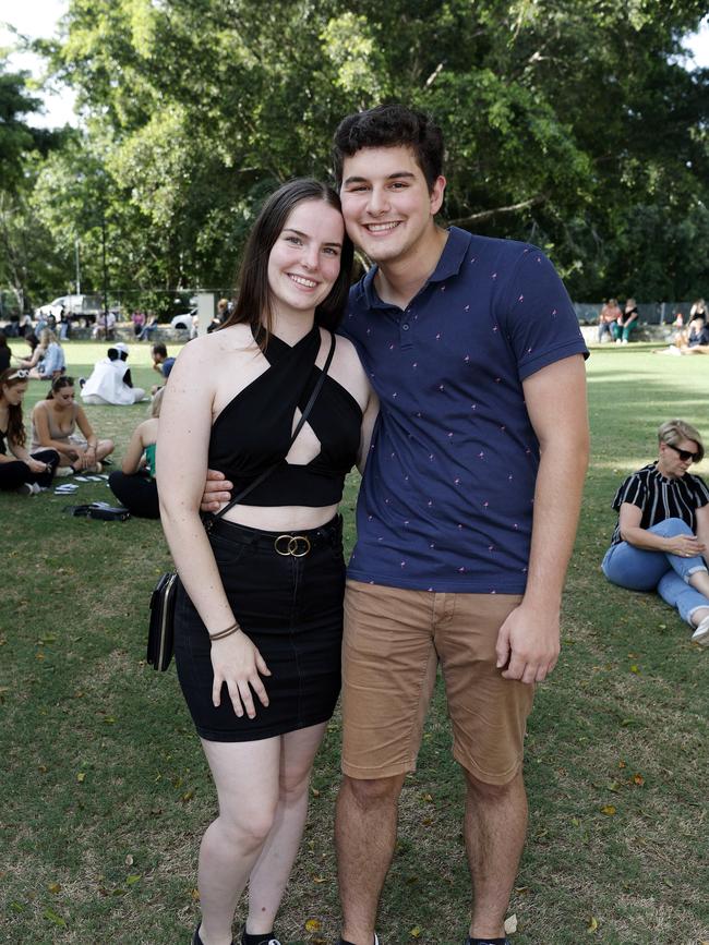 Kira Ferns and Alex Marsh at the Ed Sheeran concert at Suncorp Stadium. Picture: Josh Woning