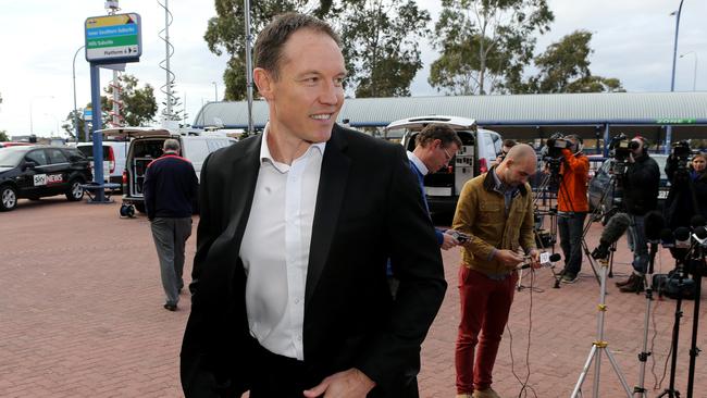 Brenton Sanderson after he was sacked as Adelaide Crows coach. Photo: Calum Robertson