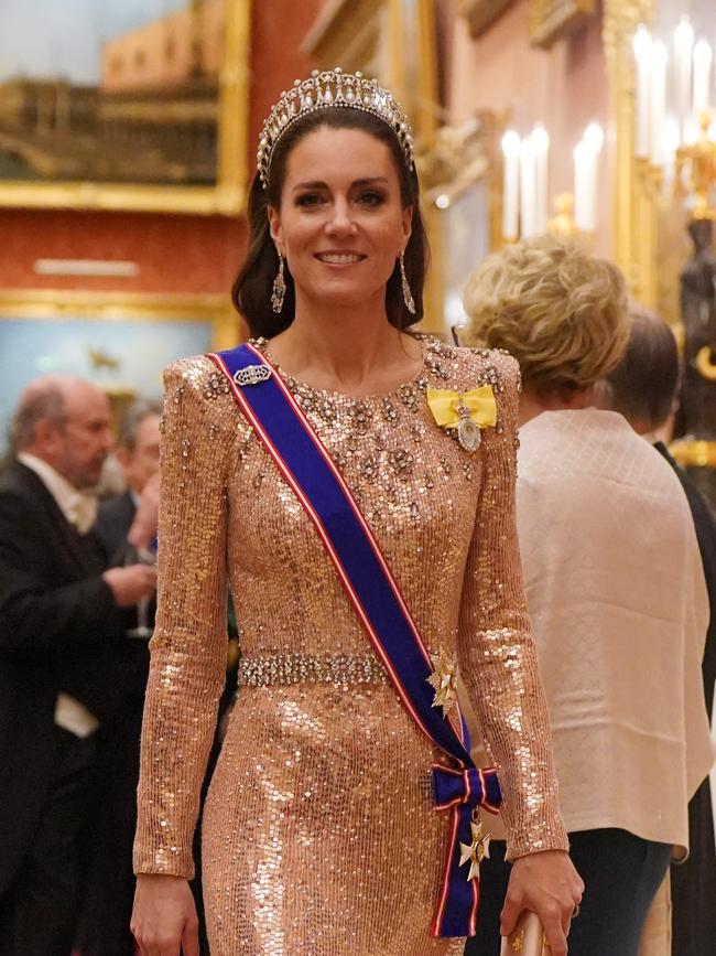 The princess has worn the shiny outfit before. Picture: Getty Images