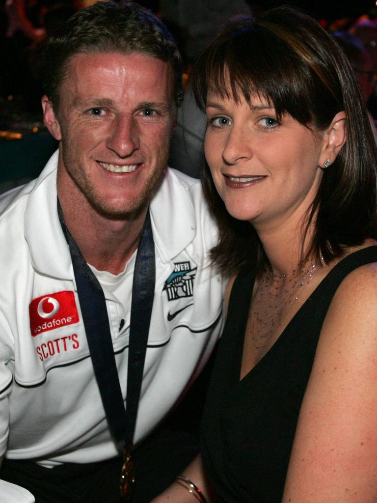 After winning a premiership with Port Adelaide.