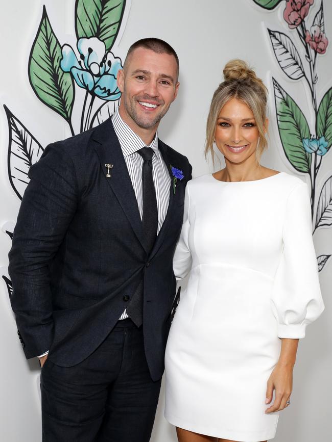 Kris Smith and Anna Heinrich dazzle at Derby Day. Picture: Matrix Pictures.