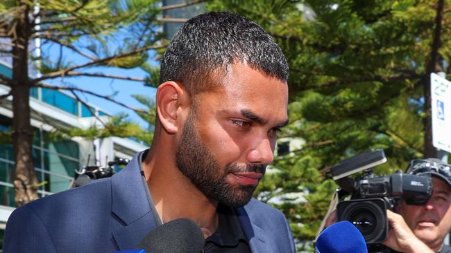 MELBOURNE, AUSTRALIA - JANUARY 29 2024 Tarryn Thomas leaves AFL House after being interviews.Picture: Brendan Beckett