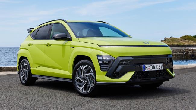 The Hyundai Kona Hybrid Premium with the sporty N Line package is about $50,000 drive away.