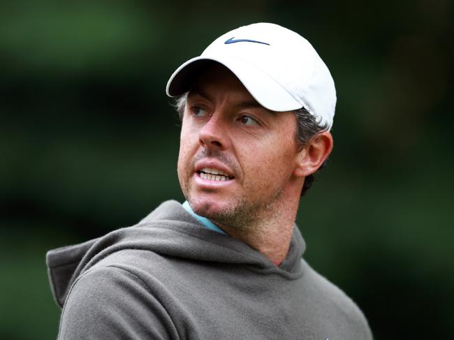 TORONTO, ONTARIO - JUNE 08:  Rory McIlroy of Northern Ireland walks off the tee box after hitting his first shot on the 3rd hole during the first round of the RBC Canadian Open at Oakdale Golf & Country Club on June 08, 2023 in Toronto, Ontario. (Photo by Vaughn Ridley/Getty Images)