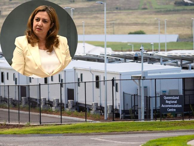 Queensland Premier Annastacia Palaszczuk and the Queensland Regional Accommodation Centre at Wellcamp near Toowoomba.