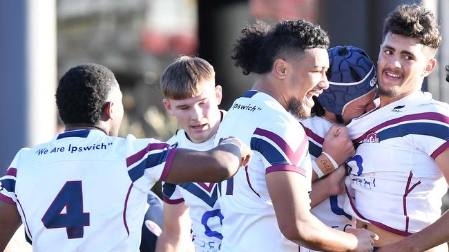 Langer Trophy: Ipswich V Redcliffe schoolboy rugby league challange. Ipswich player, Picture: Patrick Woods.