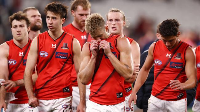 Essendon has been the worst team at stopping momentum this year. Picture: Michael Klein