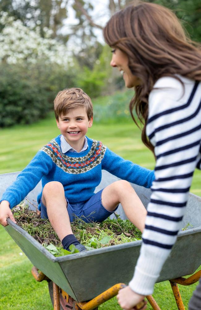 Proud mum: Kate Middleton with her youngest child. Picture: Handout/Millie Pilkington/Kensington Palace via Getty Image