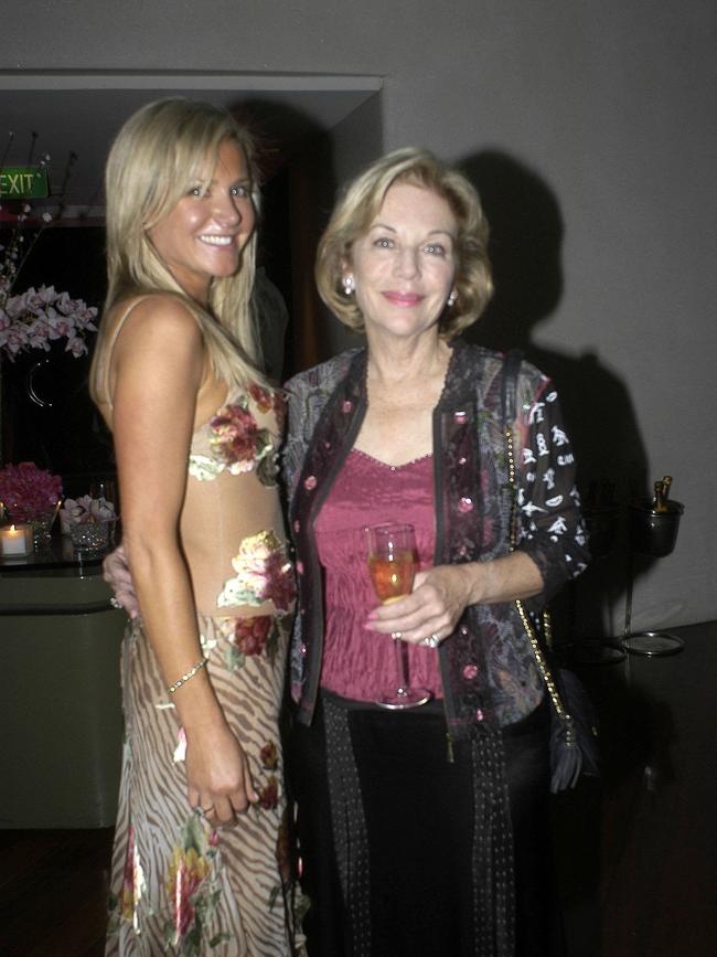 Spira’s mother Lizzie Buttrose with her aunt Ita Buttrose in 2005. Picture: Simon Bullard