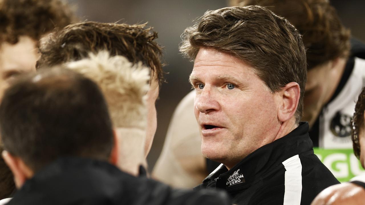 Magpies interim head coach Robert Harvey says he is just doing his job he was instructed to do for the nine games.