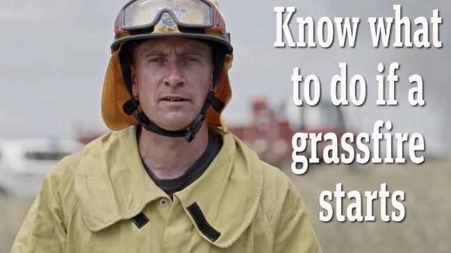 Know what to do if a grass fire starts