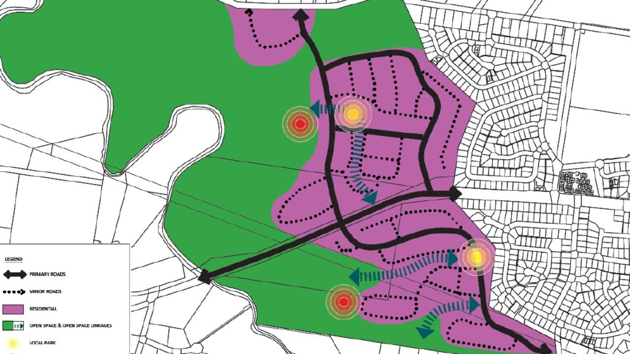 The developer, Southside Residential Estate, has included green corridors about 300m wide in their proposal.