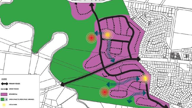 The developer, Southside Residential Estate, has included green corridors about 300m wide in their proposal.