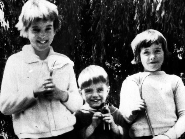 Undated family photo of missing Beaumont children (R-L) Arnna (7) Grant (6) & Jane (9), disappeared from Glenelg Beach, South Australia on Australia Day 1966. Beau/Fam SA / Missing Persons