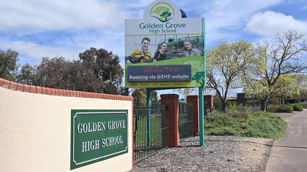 Golden Grove High School has faced a series of bullying allegations. Picture: Keryn Stevens.