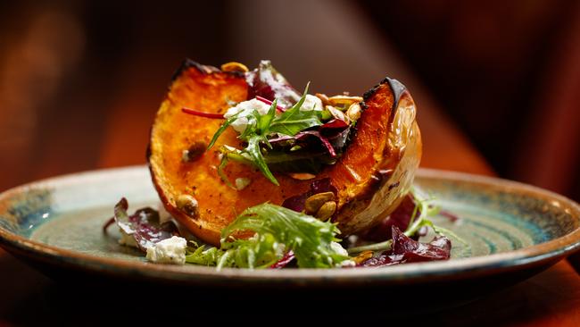 Smoked pumpkin dish at the newly renovated Watervale Hotel. Picture: Matt Turner