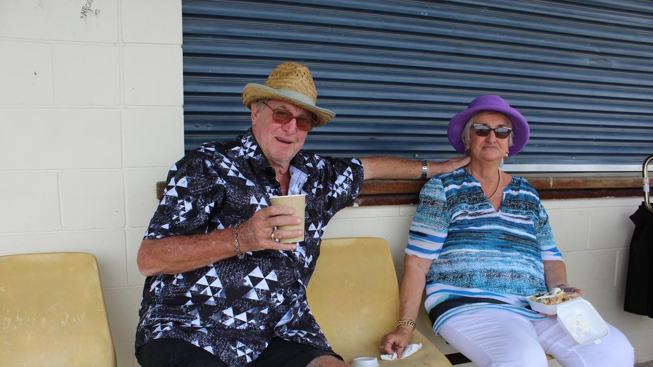 Neville and Lorraine Hargreabes cheering on their grandchildren at the Murgon Show. Photo: Laura Blackmore