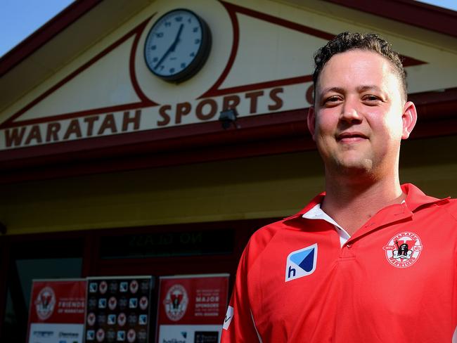 Ryan Ayres has been announced as the new Waratah's coach, pictured at the clubhouse at the Garden's following the announcement on Friday.Picture: Justin Kennedy