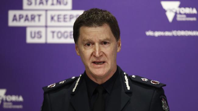 Victoria Police Chief Commissioner Shane Patton. Picture: Getty Images