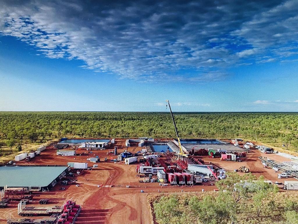 Beetaloo Gas Basin. Origin's Kyalla well drill site. Picture: Supplied