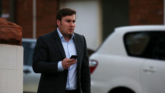 Adam Cranston pictured walking in Bondi yesterday. Picture: Toby Zerna