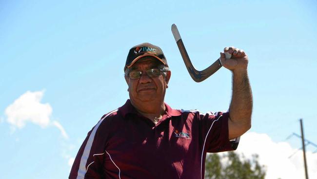 DEADLY TOOL: Clem Shadford provided lessons on boomerang throwing at NAIDOC Family Fun Day at the weekend. Picture: Felicity Ripper