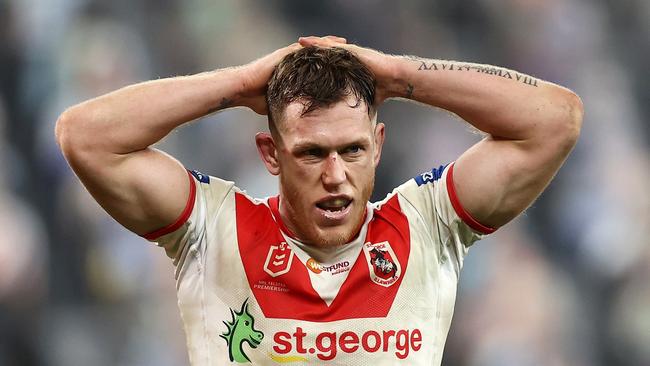 Could Cameron McInnes’ move to jersey No.13 cost the Dragons if permanent? Picture: Getty Images.