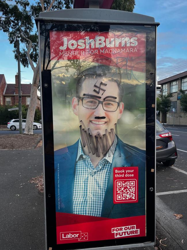 Josh Burns MP has become the victim of a horror anti-Semitic attack.