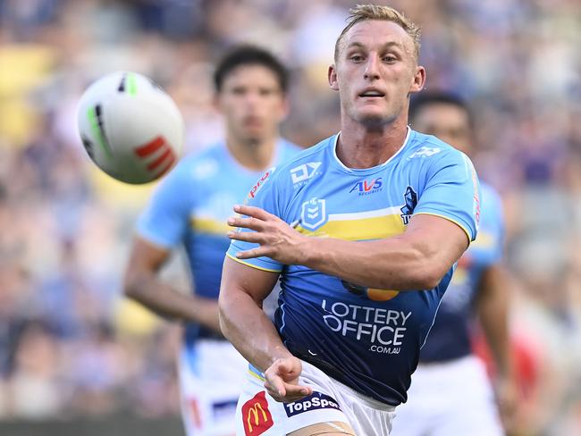 Tanah Boyd is set to be axed for his side’s match with the Raiders. Picture: Ian Hitchcock/Getty Images