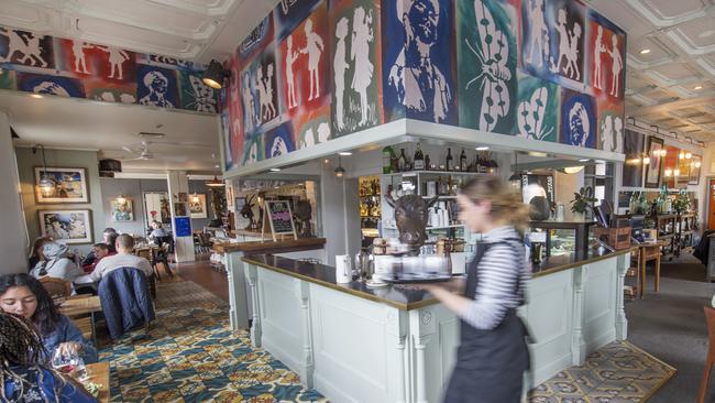 The David Bromley-filled interior of the Pub with Two Names