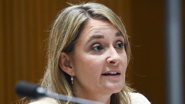 Kelly Bayer Rosmarin resigned as Optus chief executive, days after fronting a senate inquiry into the November 8 outage. Picture: NCA NewsWire / Martin Ollman