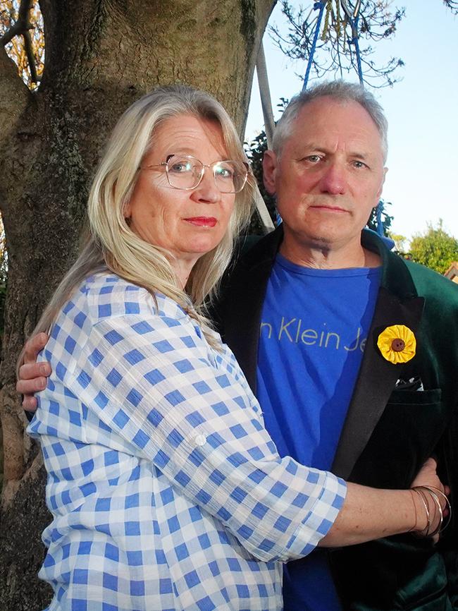 Hannah’s parents Jennie and John Friebel. Picture: Luis Enrique Ascui