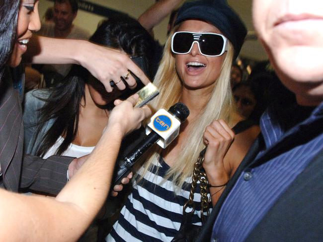 Paris Hilton and Kim Kardashian with Louis Vuitton bags in Sydney (2006)