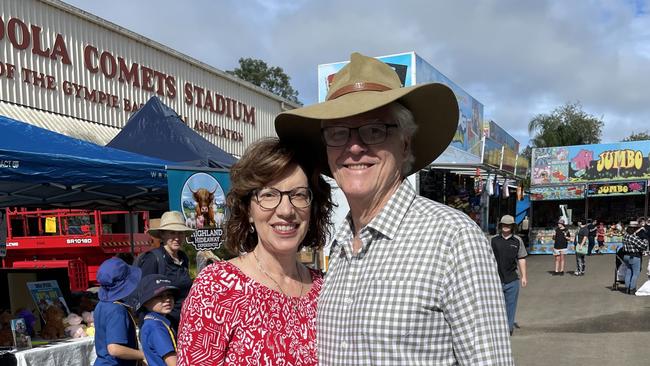 L-R: Sylvia and Chris at the Gympie Show 2025.