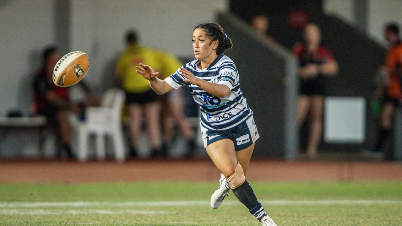 Courtney Tamati of the Darwin Brothers against the Litchfield Bears in the 2023 NRL NT prelim final. Picture: Pema Tamang Pakhrin