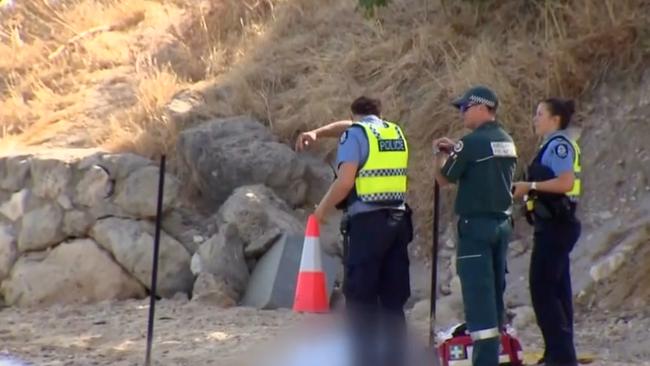 The girl was pulled from the river near the Fremantle traffic bridge about 3.30pm after she sustained significant injuries to her leg. Picture: 7 NEWS