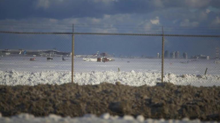 Video shows Toronto plane’s hard landing before flipping