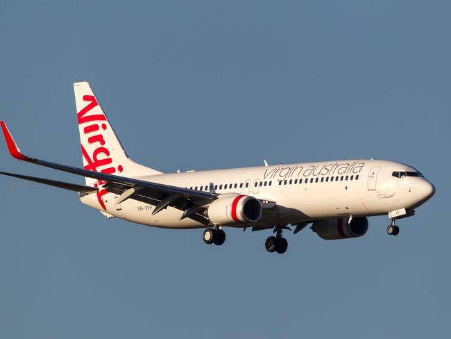 Melbourne, Australia - September 25, 2011: Virgin Australia Airlines Boeing 737-8FE VH-YFF on approach to land at Melbourne International Airport. Picture: iStock