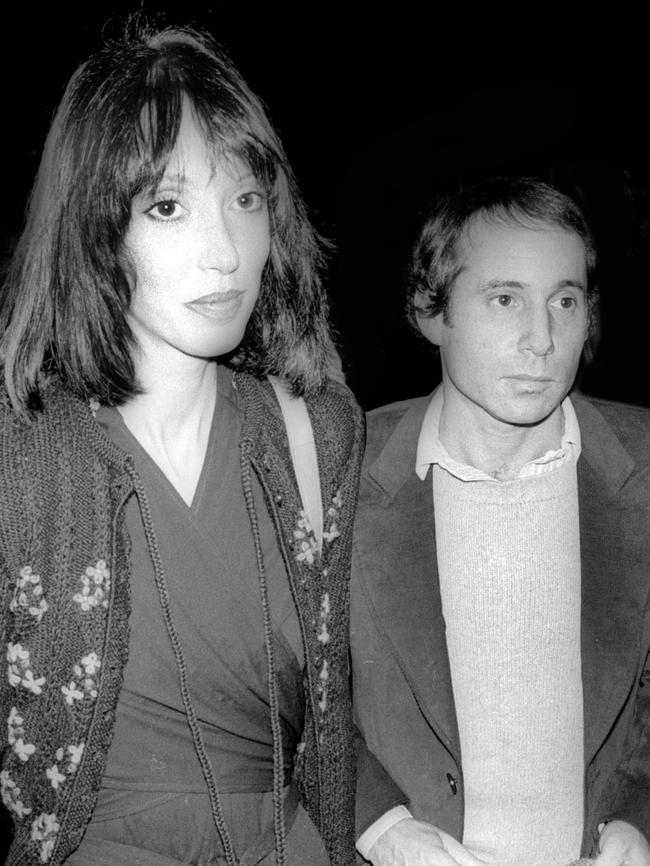 Duvall with Paul Simon in 1977. Picture: Rex/The Times