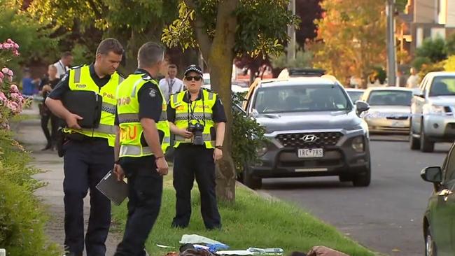 Gol Luk was helped by nearby residents before police arrived at the scene. Picture: 9 News