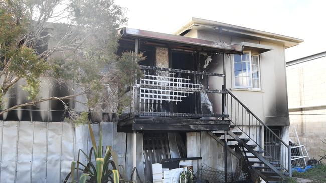 The Arthur St house in Depot Hill burned for the second time in as many months Thursday morning