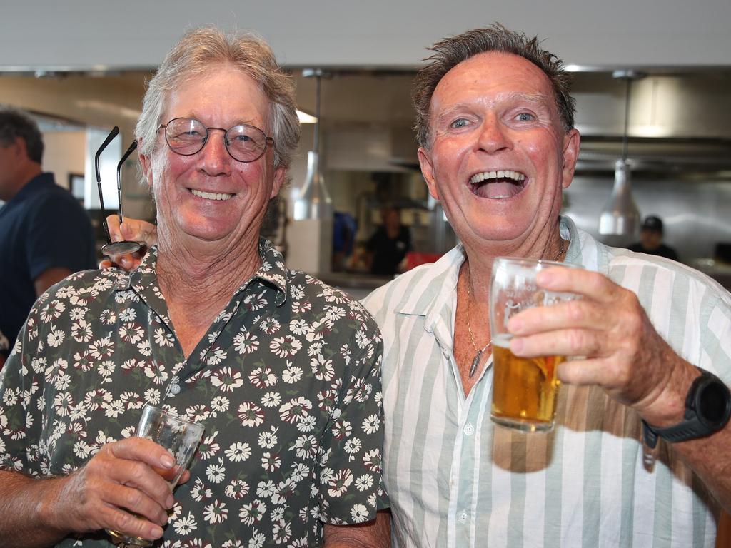 Rick Chaffey and Tony Donnelly at the BMD Northcliffe SLSC Sportsman’s Luncheon. Picture: Glenn Hampson.